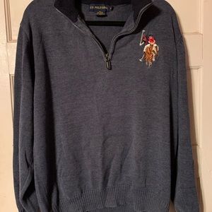 US Polo half zip long sleeve